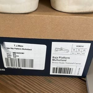 SeaVees snakeskin print slip ons